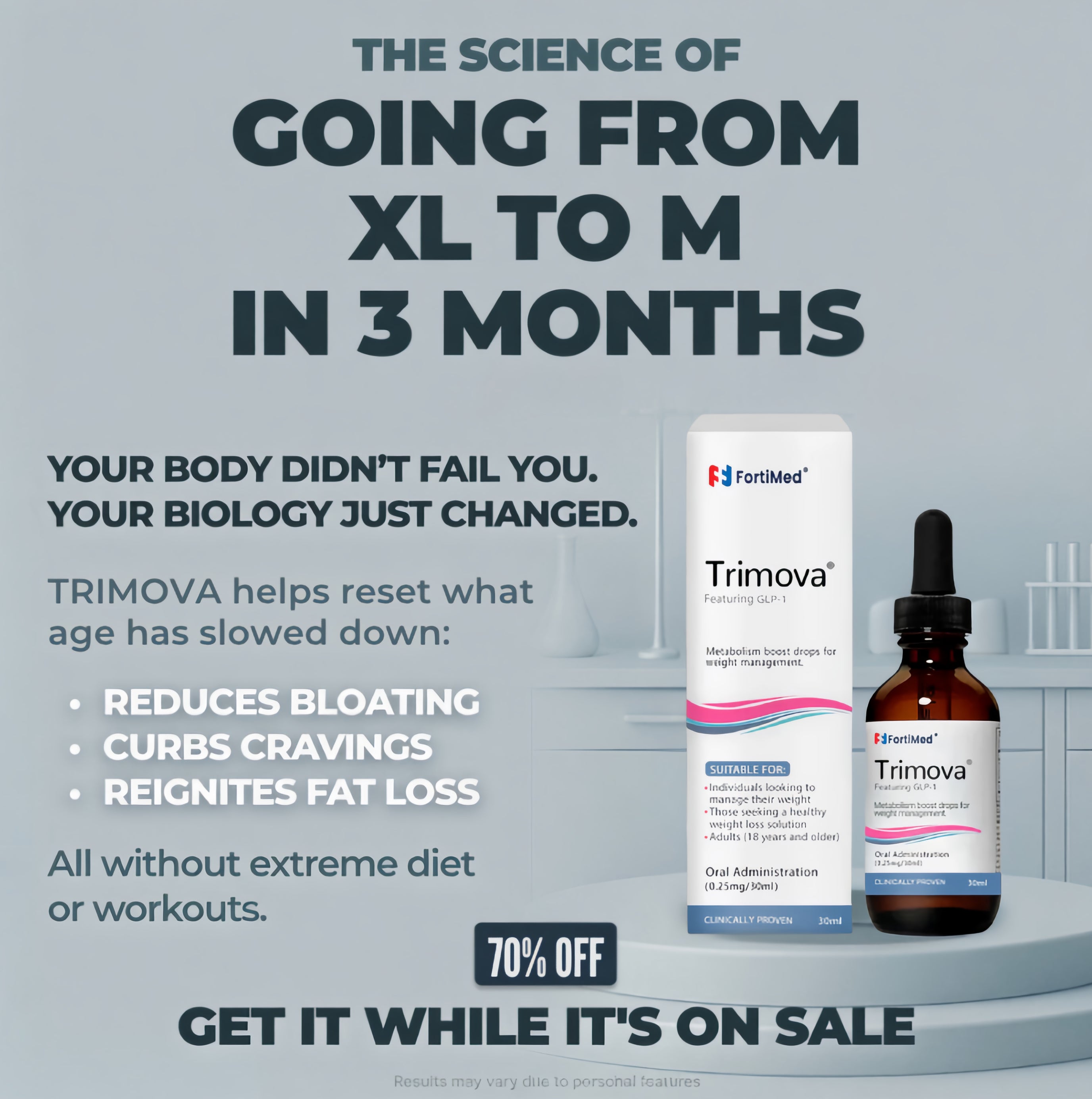 Trimova - Weight Loss Drops (x8 Bottles)